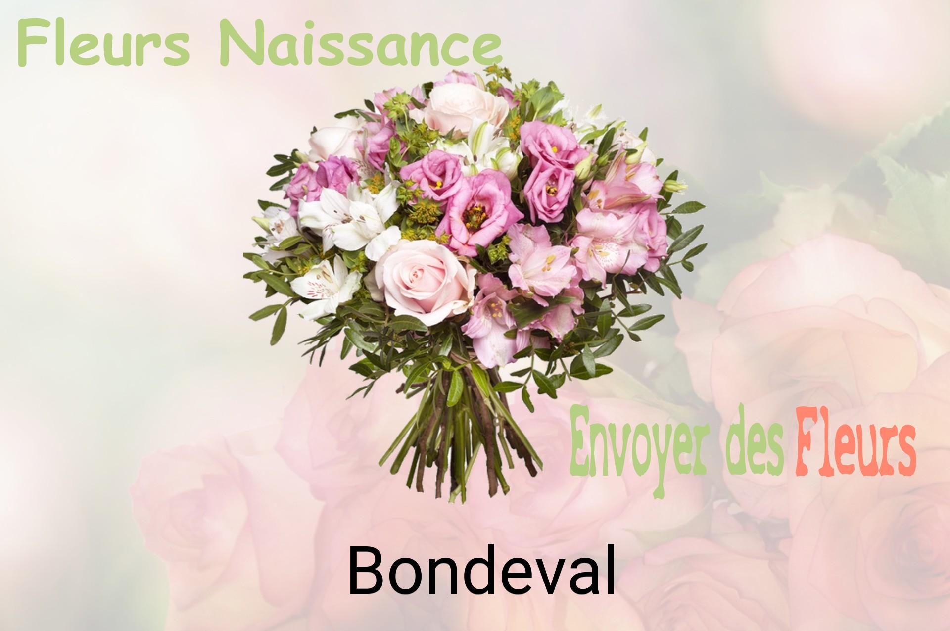 Bouquet de fleurs de naissance livré à Bondeval